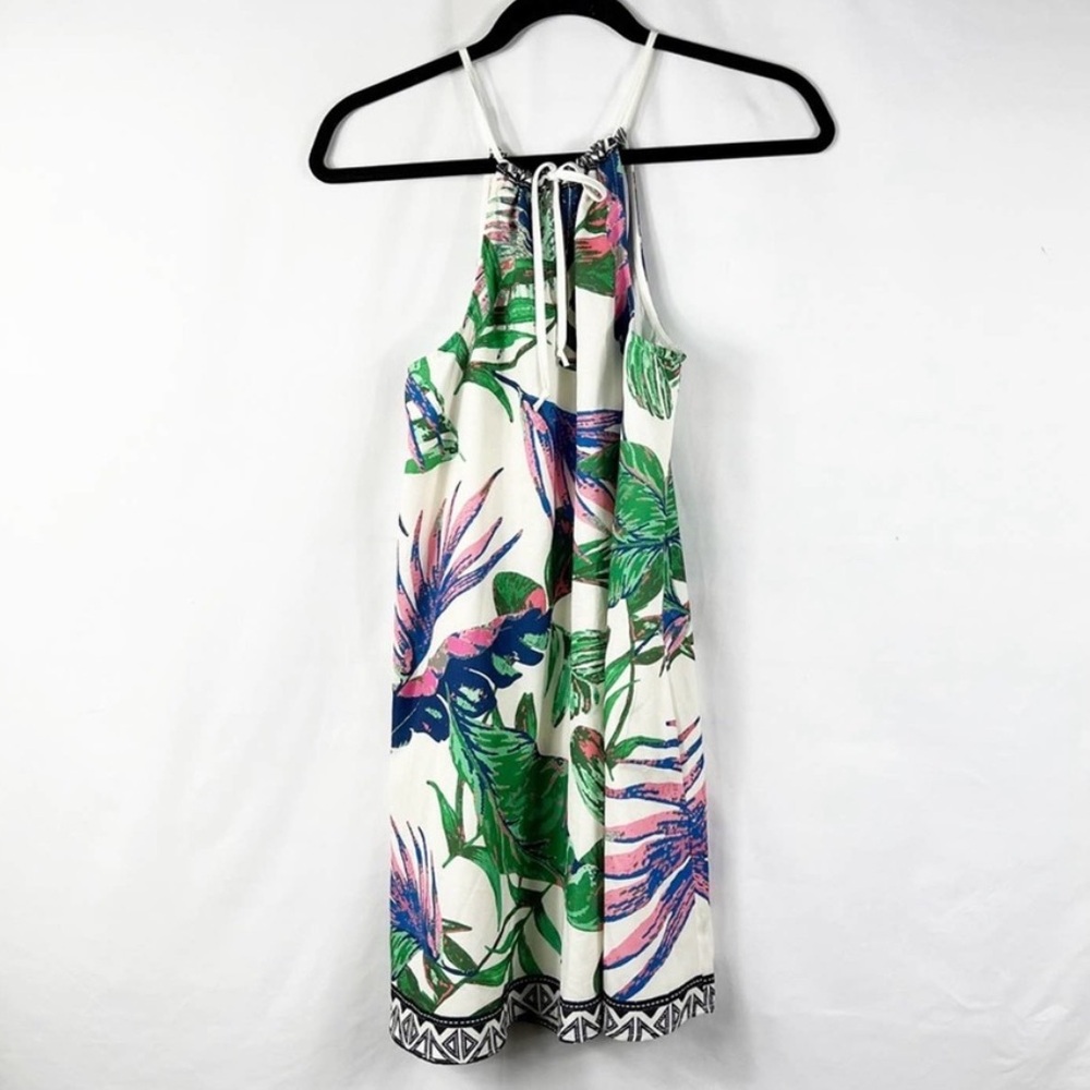 FLYING TOMATO White Tropical Dress in Size Small halter